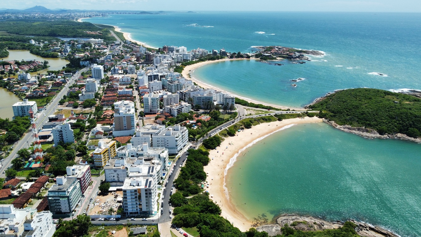 Enseada Azul vista aérea, Guarapari